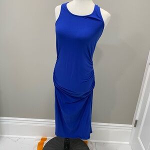 Elegant Blue Sleeveless Dress